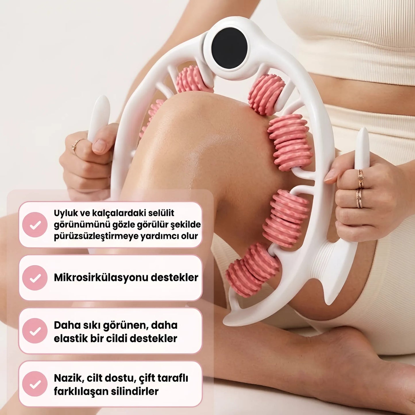 FitRollo Selülit Karşıtı Bacak & Bacak Sıkılaştırma Masaj Rulosu